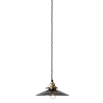 Lampa ze szklanym kloszem Faith 23cm niebieska